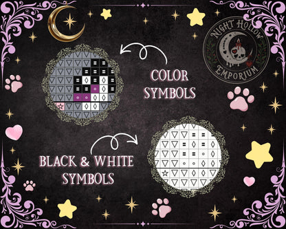 Witchy Kitty Cross Stitch Pattern PDF
