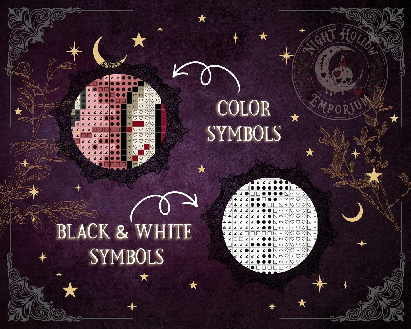 Gravebloom Cross Stitch Pattern PDF