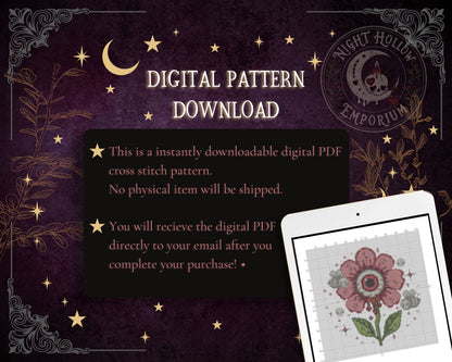 Gravebloom Cross Stitch Pattern PDF