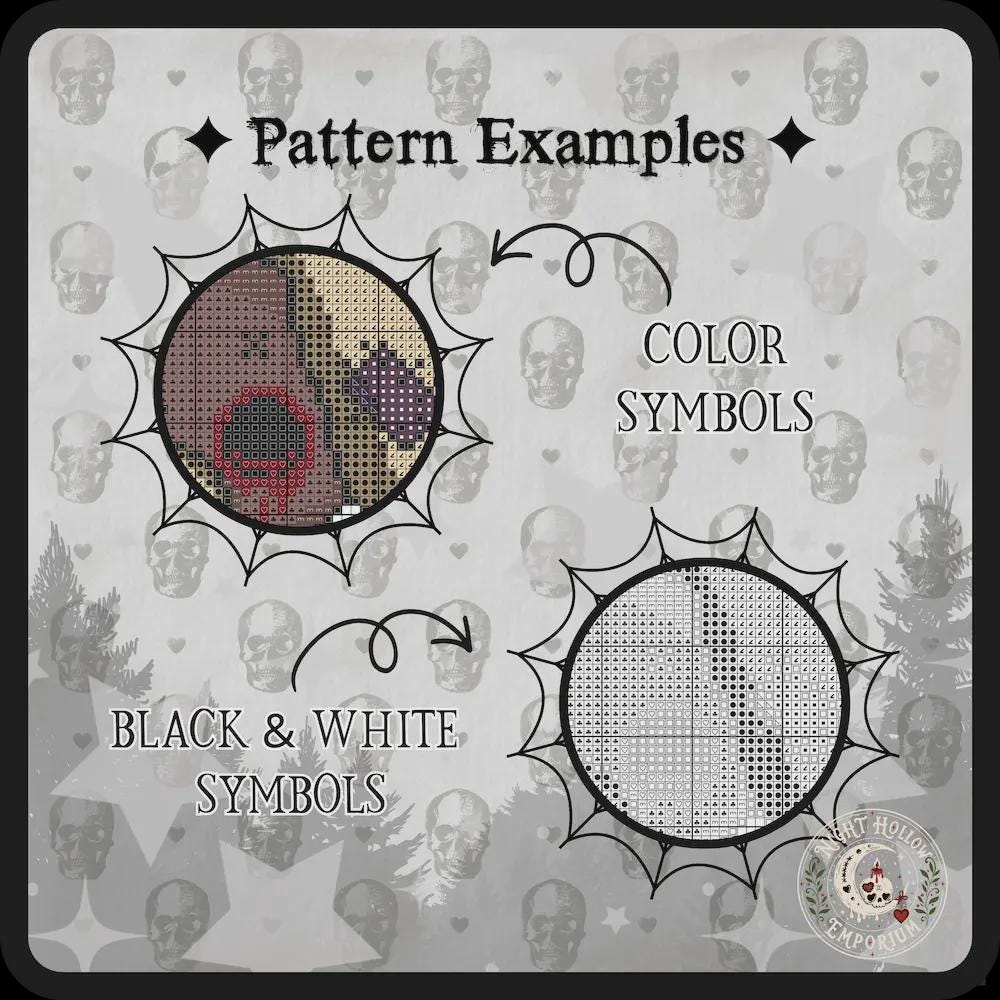 Patch Paw & Cotton Paw Puppy Cross Stitch Pattern PDF | NIGHT HOLLOW STITCHLINGS COLLECTION