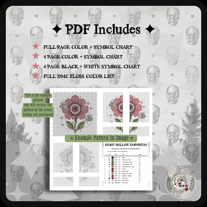 Gravebloom Cross Stitch Pattern PDF