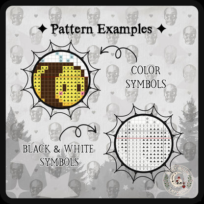 Moon Petal Meadow Cross Stitch Pattern PDF