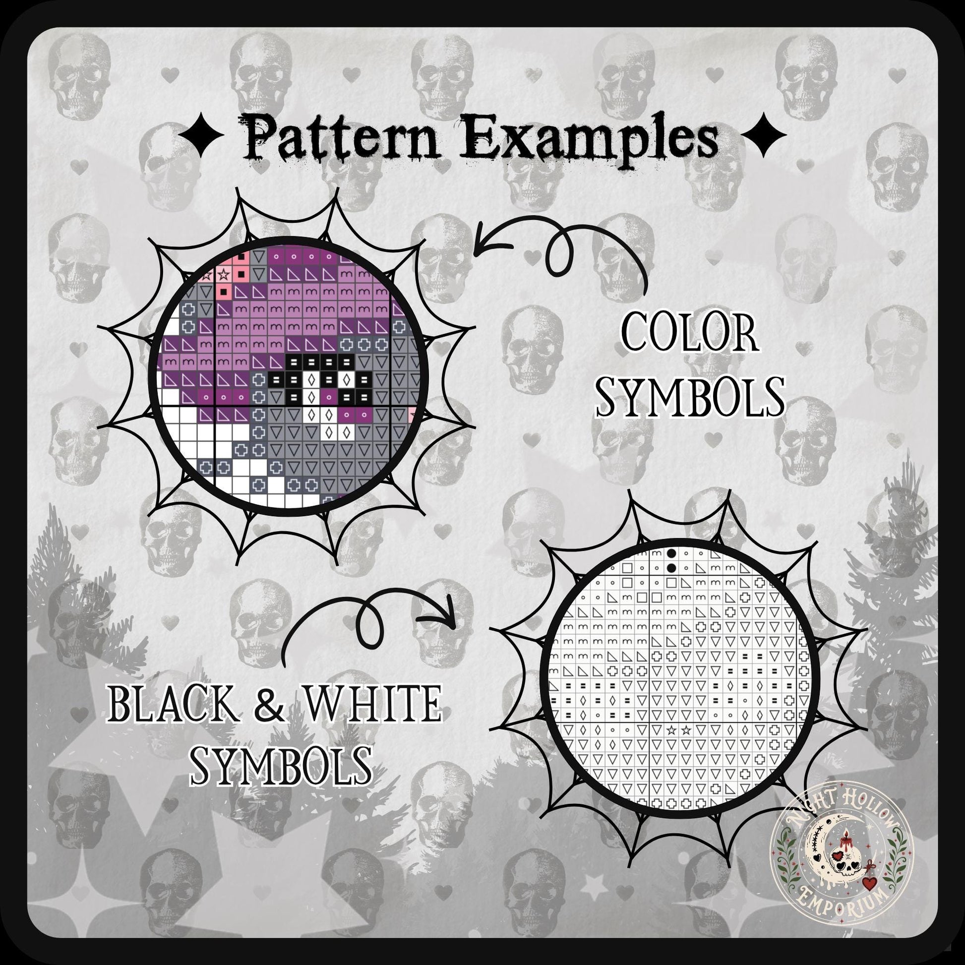 Witchy Kitty Cross Stitch Pattern PDF