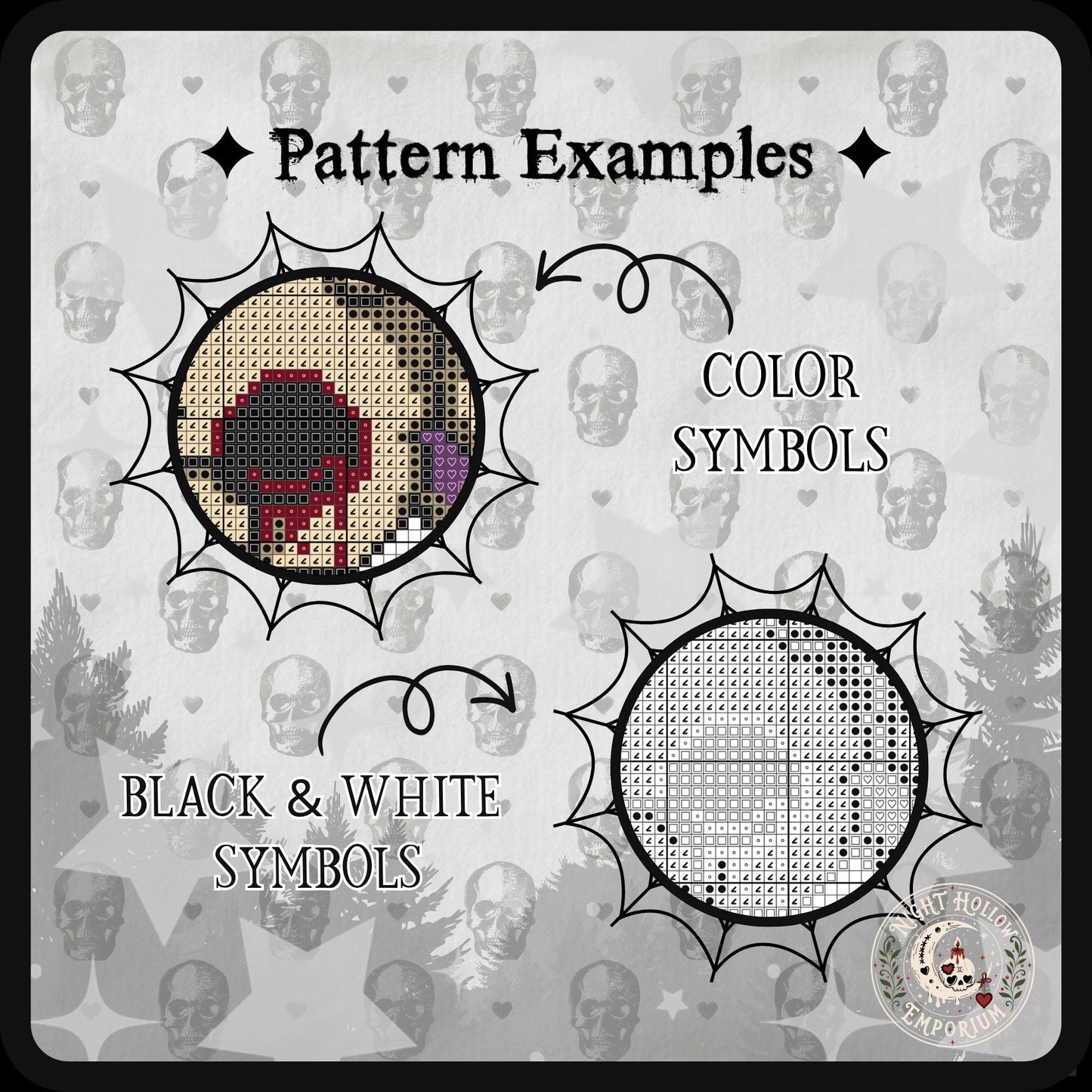 Dusk Wool & Moonmallow Lamb Cross Stitch Pattern PDF | NIGHT HOLLOW STITCHLINGS COLLECTION