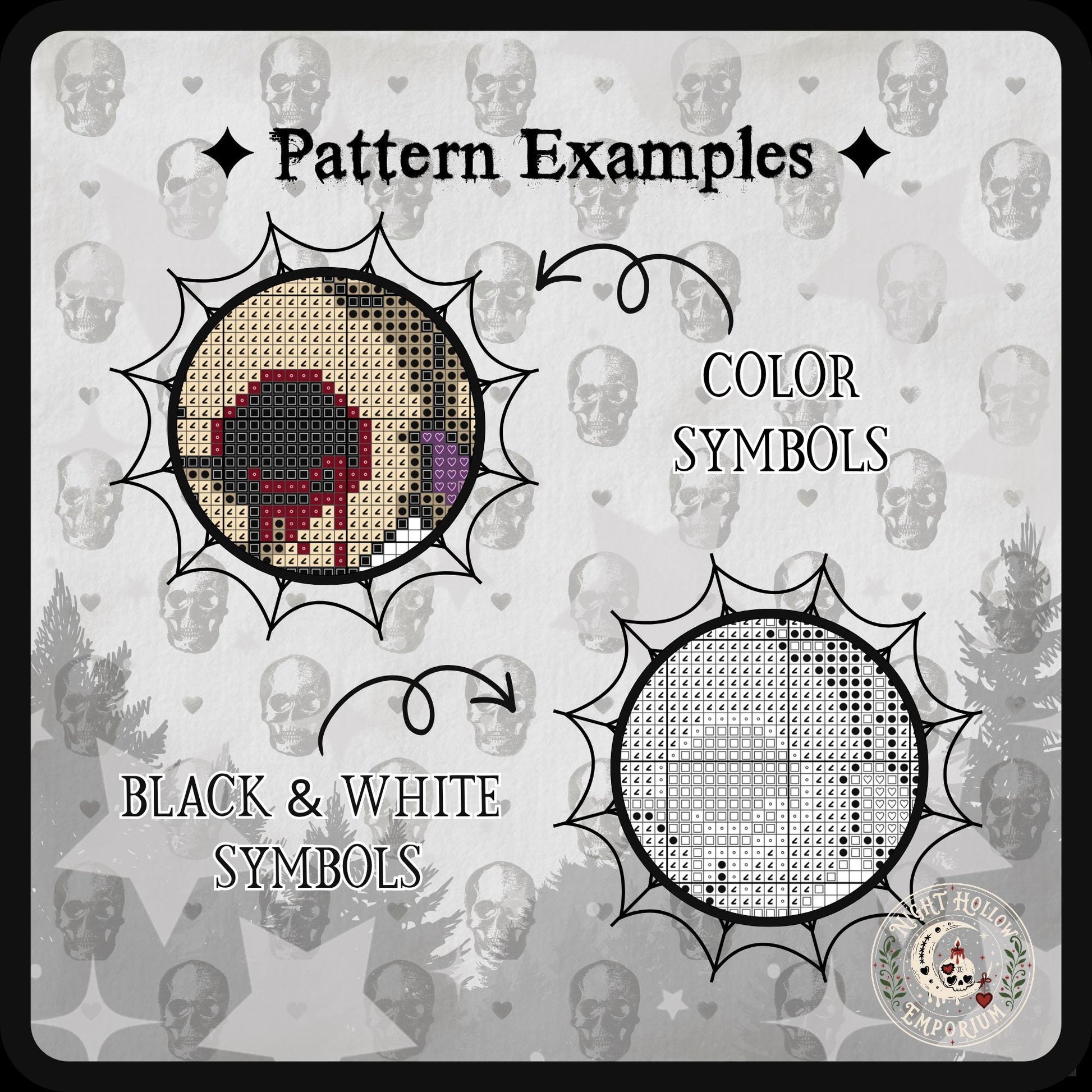 Dusk Wool & Moonmallow Lamb Cross Stitch Pattern PDF | NIGHT HOLLOW STITCHLINGS COLLECTION